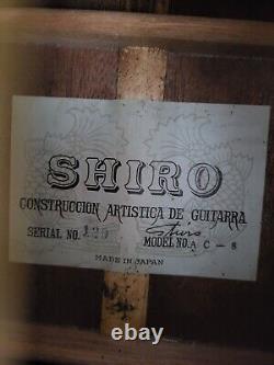 Guitare vintage Shiro fabriquée au Japon avec étui