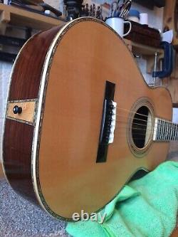 Luthier Arbre De Vie Fait Main 0-45 Acoustic Parlour Guitare