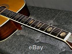Made In 1972 Kiso Suzuki W350 Absolument Superbe D45 Style Guitare Acoustique