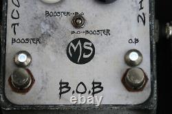Mme B. O. Booster & Distortion Guitar Effects Pedal Une Superbe Boîte À Pompe Faite À La Main
