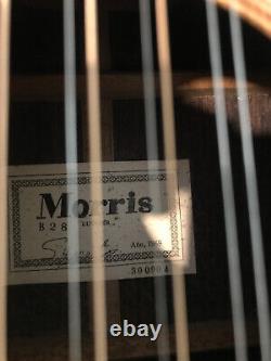 Morris 12 cordes B-28, fabriquée au Japon en 1969 avec étui rigide d'origine