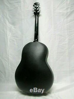 Ovation Guitare Acoustique Noire USA Modèle # 1112 Made In USA USA D'origine Hard Case