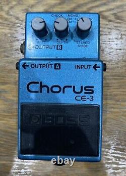 Pédale d'effet Boss Chorus CE-3 (Étiquette verte, fabriquée au Japon)