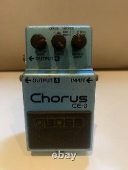 Pédale de guitare Boss Chorus CE-3 (Étiquette verte, fabriquée au Japon)