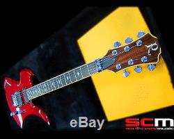 Prix ​​de Vente Conseillé 10 000 $ Bc Rich Made In USA Deluxe Custom Mockingbird Guitare Trans Rouge Brillant