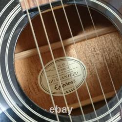 Rare Epiphone De Gibson Sj15eb Guitare Acoustique Noire S/n 01050039 Fabriqué En Corée