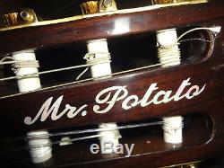 Rare Mr. Potato Phc-02 Guitare Classique Electrique Acoustique Fait Main