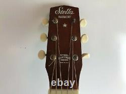 Rare Vintage Harmony Stella Acoustic S-70 1/4 Guitar 60's 70's Made In USA