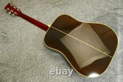 Rare Vintage Yamaki 1970's Acoustic Guitar F-160 All Corps Solide Fabriqué Au Japon