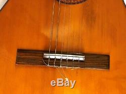 Rare! Vtg 1975-1977 S. Yairi Hand Made Modèle 300 Nagoya Japon Ad Guitare Électro-acoustique
