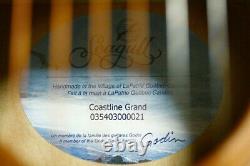 Seagull Coastline Grand Ebony Parlour Guitare Acoustique Ceder Solide Fabriqué Au Canada