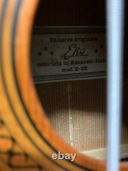 Super Rare Vintage Eko E-85 Electro Acoustic Basse Guitare Fabriquée En Italie