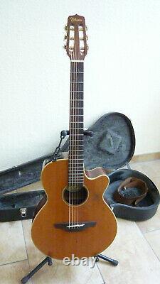 Takamine En-30c Gitarre Mit Koffer Und Git. Gurt, C’est Lui. Equaliser Vintage Made In Japan