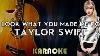 Taylor Swift Regardez Ce Que Vous Faites Me Do Guitare Acoustique Instrumentale Paroles Couverture