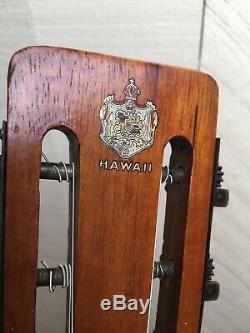 Tres Rare Hawaï Made Tabu Tous Koa Guitare Acoustique 1930 Vintage