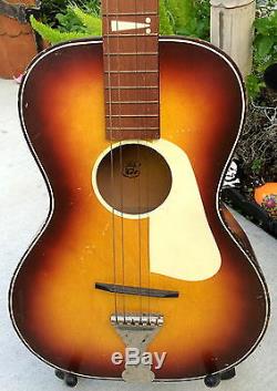 Très Rare Vintage USA 1960 De Made Leban Parlor Guitare