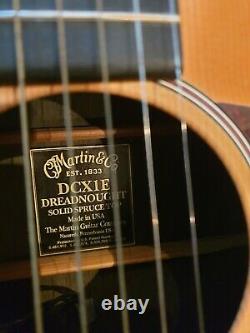 USA Made Martin Dcx1e Dreadnought Guitar Mint Condition Bear Griff Solide Spruce