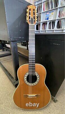 USA Made Ovation 1713 Classic Acoustic Guitar Withhsc Near Mint. Nylon Classique