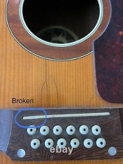 Vintage 1960 Hoyer Acoustic Guitar 12 String Made In Germany Fair/non-working