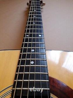 Vintage 1970s Takharu Wk-150 Kiso Suzuki Guitare Acoustique Fabriquée Au Japon Mij