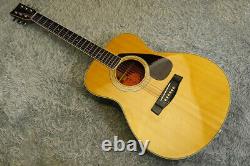 Vintage 1979 Label Orange Guitare Acoustique Yamaha Fg-202b Fabriqué Au Japon