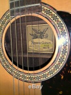 Vintage Alvarez 5023 1970 Guitare Acoustique Made In Japan Excellent État