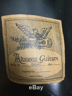 Vintage Alvarez Modèle 5021 12 Cordes Guitare Acoustique Made In Japan