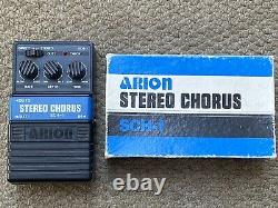 Vintage Arion Stereo Chorus Sch-1 Pédalier Pour Guitare Fabriqué Au Japon