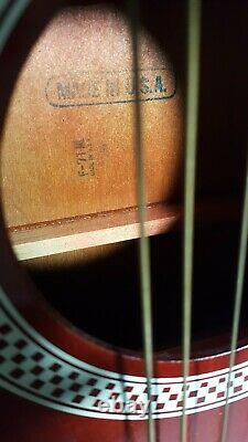 Vintage Fabriquée En Guitare Acoustique U.s. A. Silvertone Parlor Guitare F-71-m