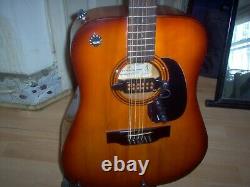Vintage Kimbara 12 String Electro-acoustic Guitar 1970s Japonais Made