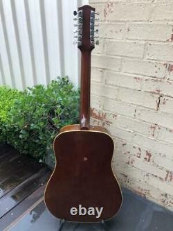 Vintage Maton Fg150/12 12 Cordes Acoustic Guitar 1970s Made In Australia