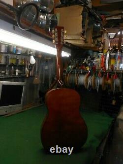 Vintage Prelude Guitare Acoustique Modèle Étudiant Fabriqué À Taiwan Pour Pièces Ou Réparation