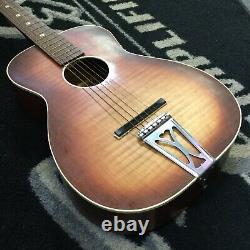 Vintage Regal F-65-gm Acoustic Guitar Parlor Made In USA