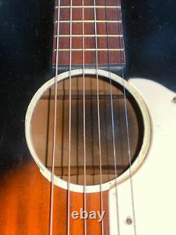 Vintage Stella Harmony H929 Guitare Acoustique Nouvelles Cordes 36 USA Made Free Shippg