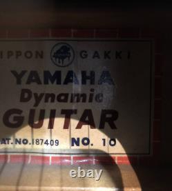Vintage Yamaha Dynamic No. 10 Sunburst Guitare Acoustique Made In Japan