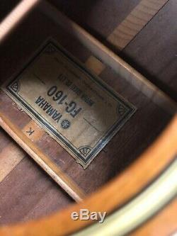 Vintage Yamaha Fg 160 Gold Label Guitar Made In Japan