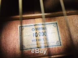 Vintage Yamaha Fg-200 Guitare Acoustique Nippon Gakki Made In Japan Utilisé