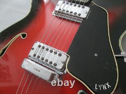 Vox Lynx Guitare Semi Acoustique Faite Entre 1964-7 Superbe Condition