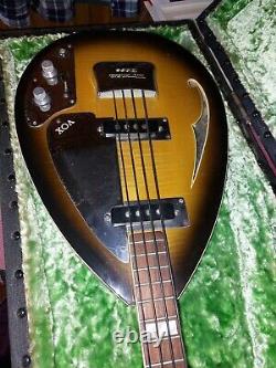Vox Teardrop Bill Wyman Basse Guitare, Originale Fabriquée En Angleterre Dans Les Années 1960