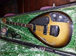 Vox Teardrop Bill Wyman Basse Guitare, Originale Fabriquée En Angleterre Dans Les Années 1960