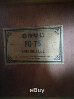 Yamaha Fg-75 1970 Guitare Acoustique Made In Japan